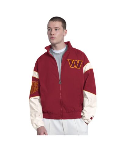 Starter Men's Burgundy Washington Commanders The Gust Full-Zip Hooded Jacket