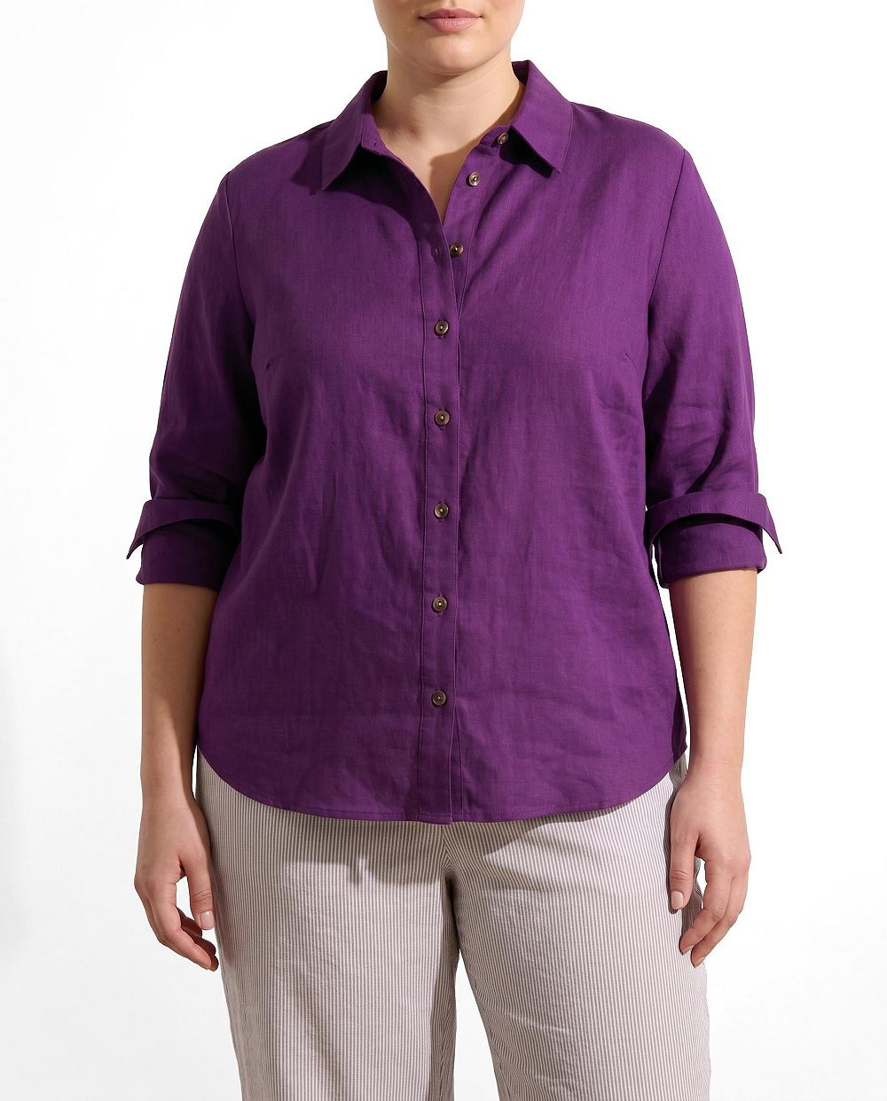 Universal Standard Plus Size Dawn Linen Hi Low Tunic