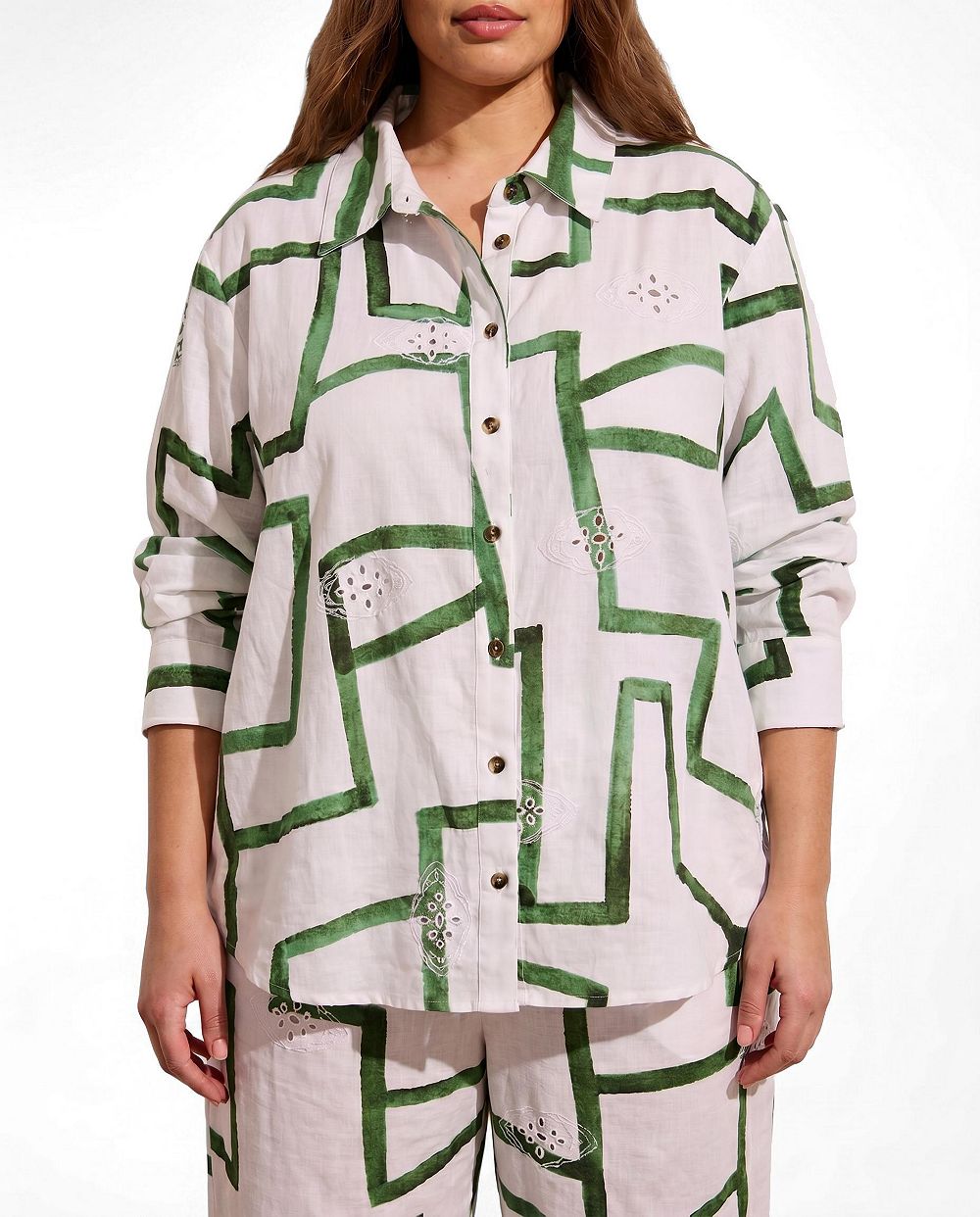 Universal Standard Plus туника Dawn Linen Hi Low