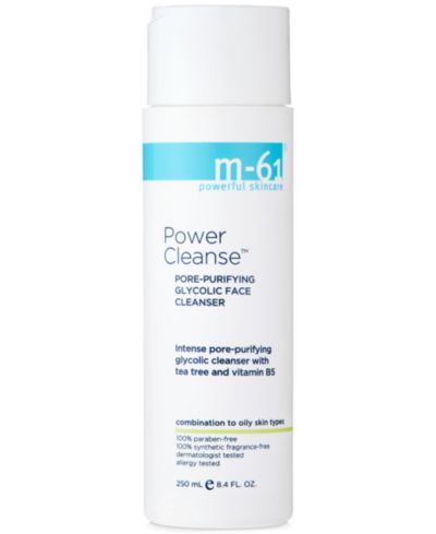 Очищающий гель m-61 by Bluemercury Power Cleanse Pore Purifying Glycolic Cleanser 8.4 oz.