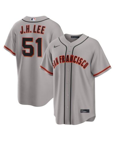 Nike Мужской Jung Hoo Lee Gray San Francisco Giants Road Replica Jersey