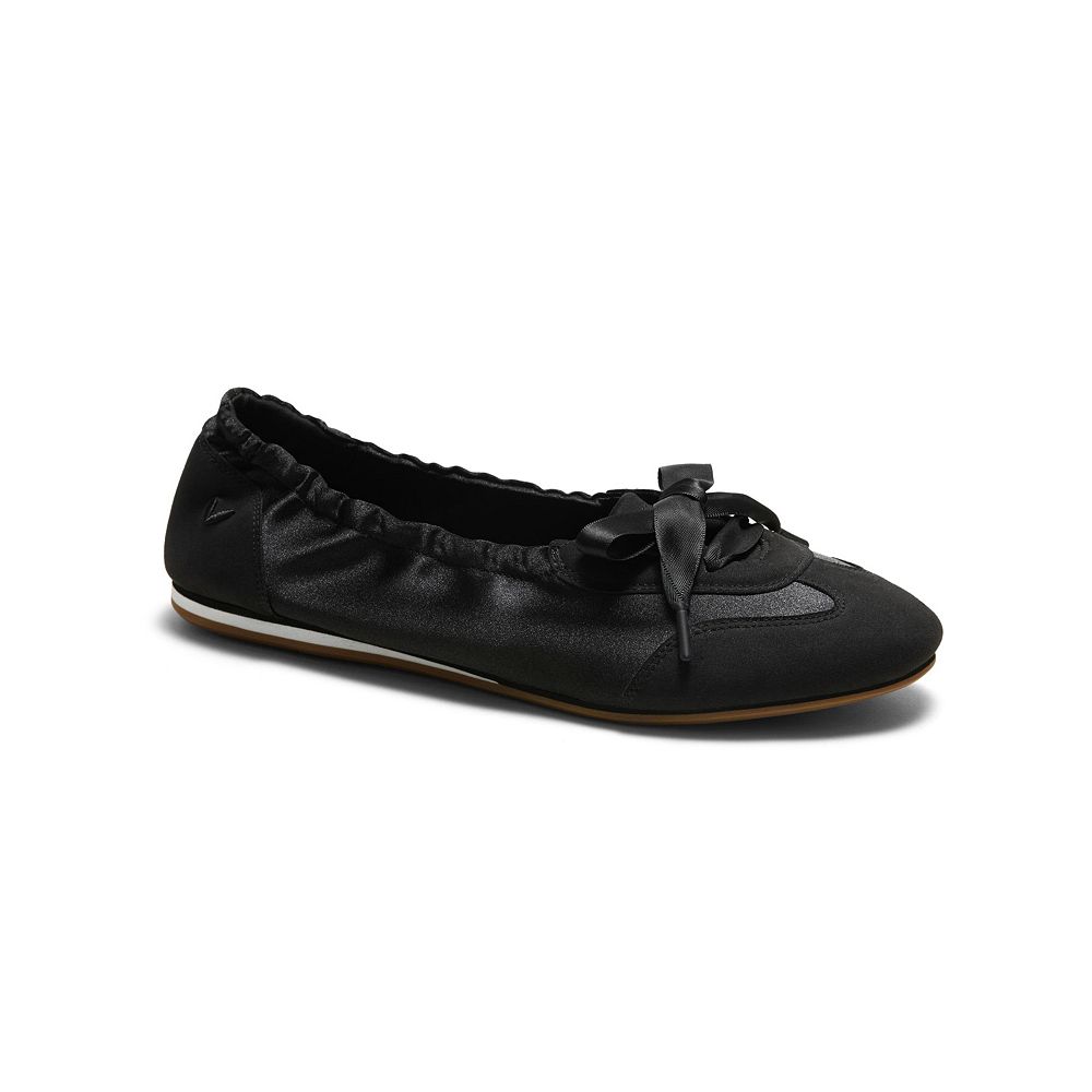 VIVAIA Women's Yanka Round-Toe Satin Sneakerina