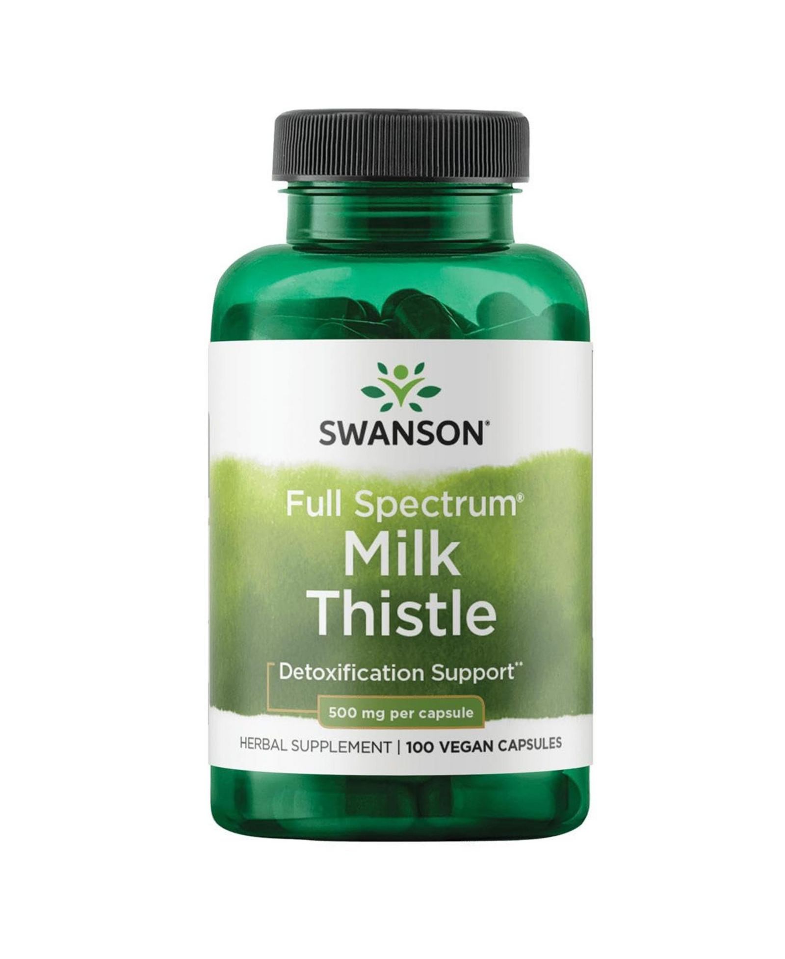 Растительный комплекс Swanson Milk Thistle для поддержки печени, 100 капсул