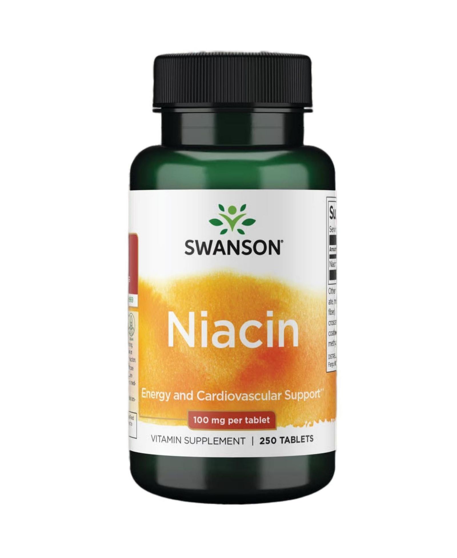 Пищевая добавка Swanson Niacin Vitamin B3 для здоровья сердца, 250 таблеток