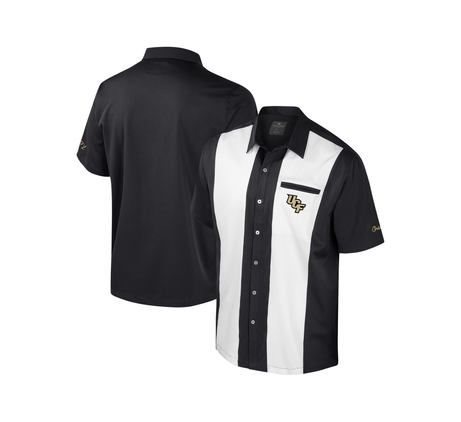Colosseum мужская рубашка на пуговицах UCF Knights Strike Bowling, черная