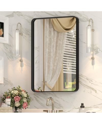 Зеркало для ванной Apmir 16" x 24" Tempered Glass and Aluminum Alloy Framed Wall Decor