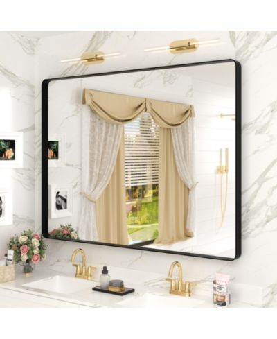 Зеркало для ванной Apmir 48" x 36" из закаленного стекла и алюминиевого сплава