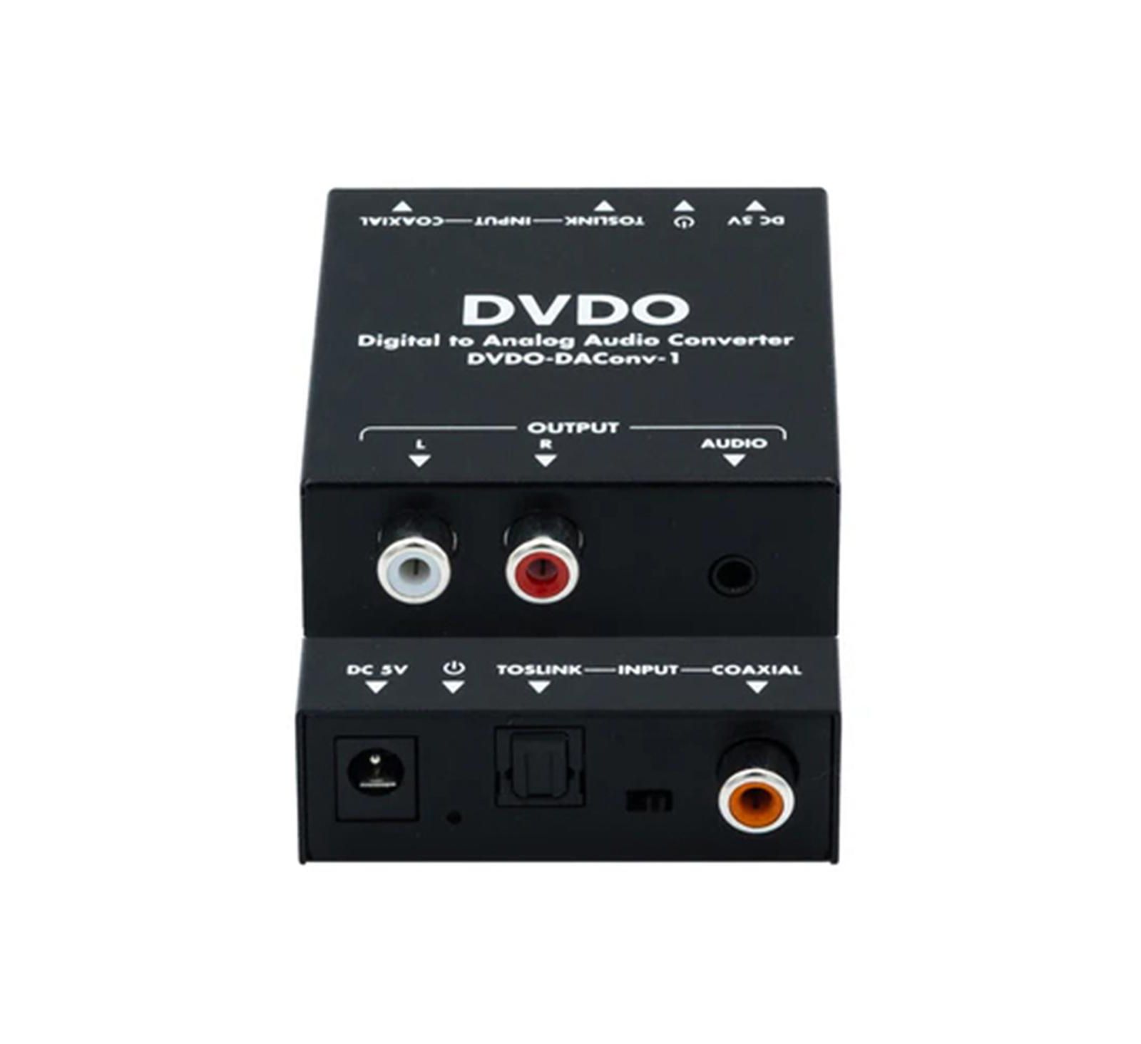 Dvdo Coaxial/TOSLINK to Analog Audio Converter, for 3.5mm Headphone and RCA