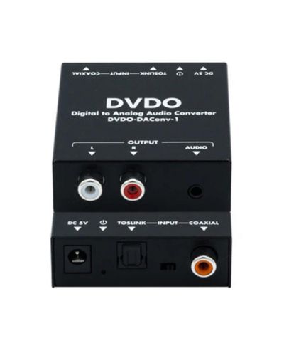 Dvdo Coaxial/TOSLINK to Analog Audio Converter, for 3.5mm Headphone and RCA