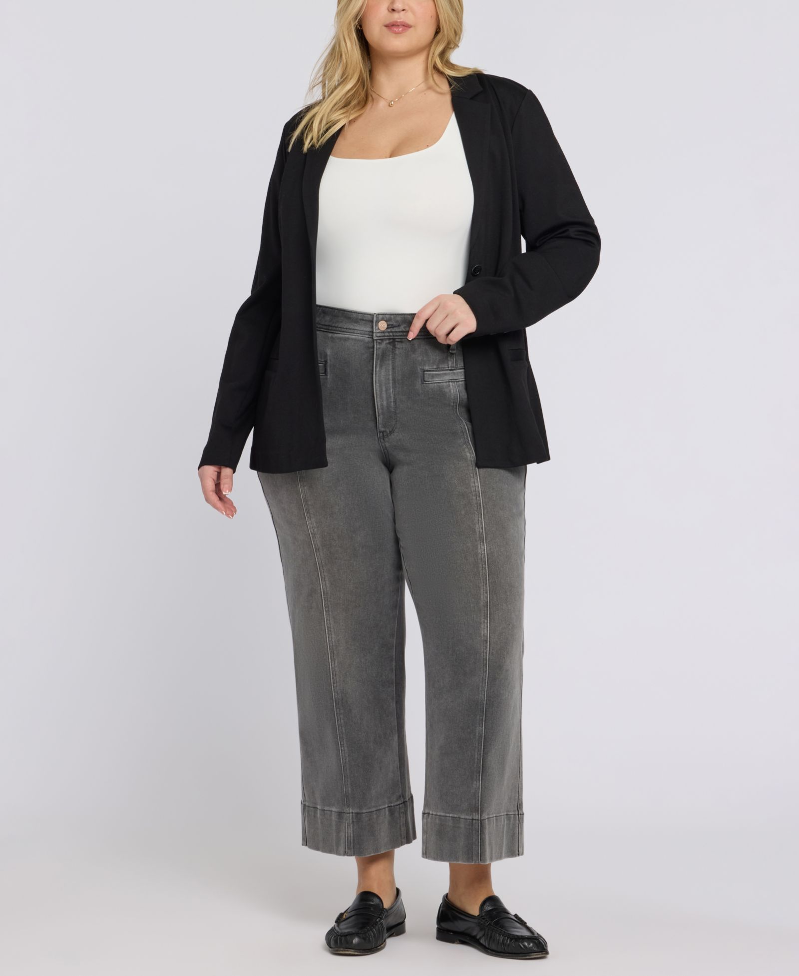 Женские джинсы NYDJ Plus Size Teresa Wide-Leg Ankle с технологией Lift Tuck