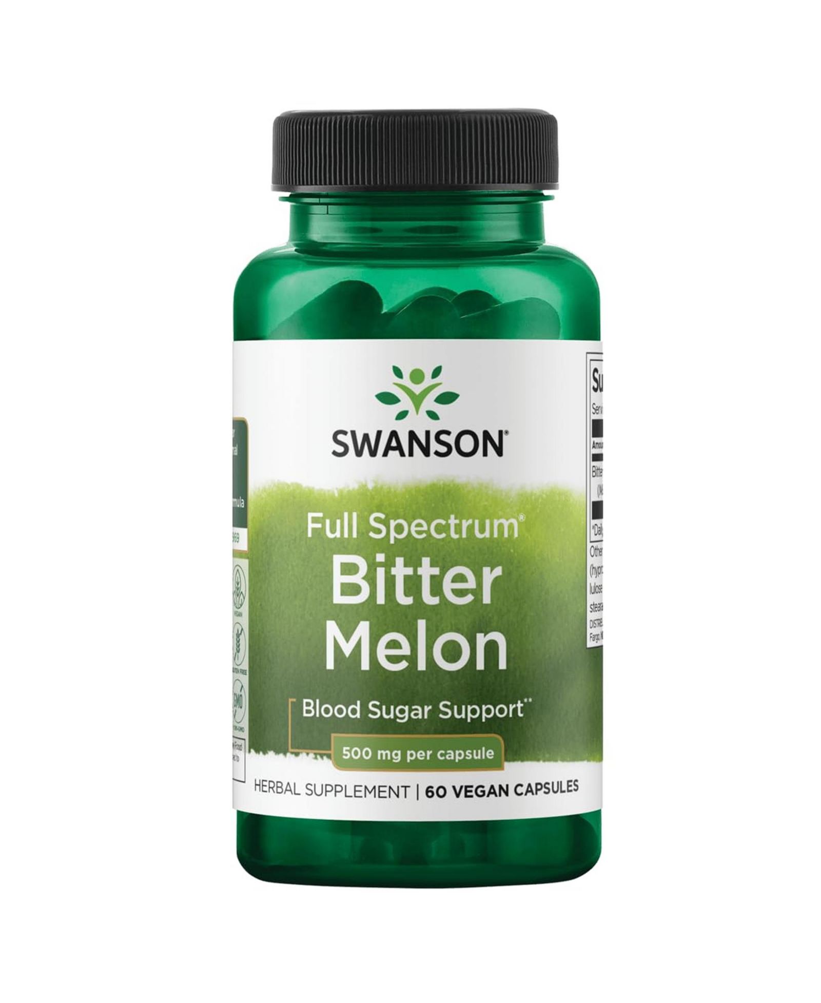 Swanson горькая дыня Full Spectrum Momordica 500 mg 60 капсул