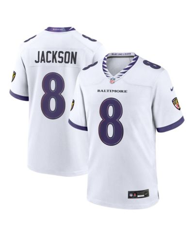 Nike Men's Lamar Jackson White Baltimore Ravens Game Jersey