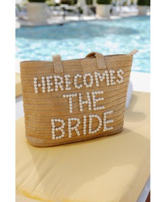 Untamed Petals Here Comes the Bride Pearl Tote