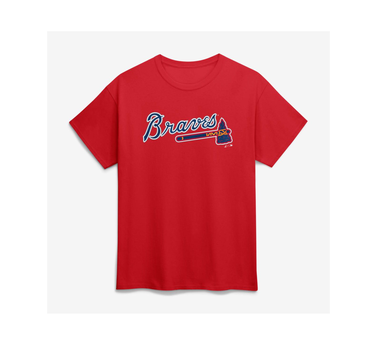 Мужская футболка Logo Athletic Atlanta Braves Red