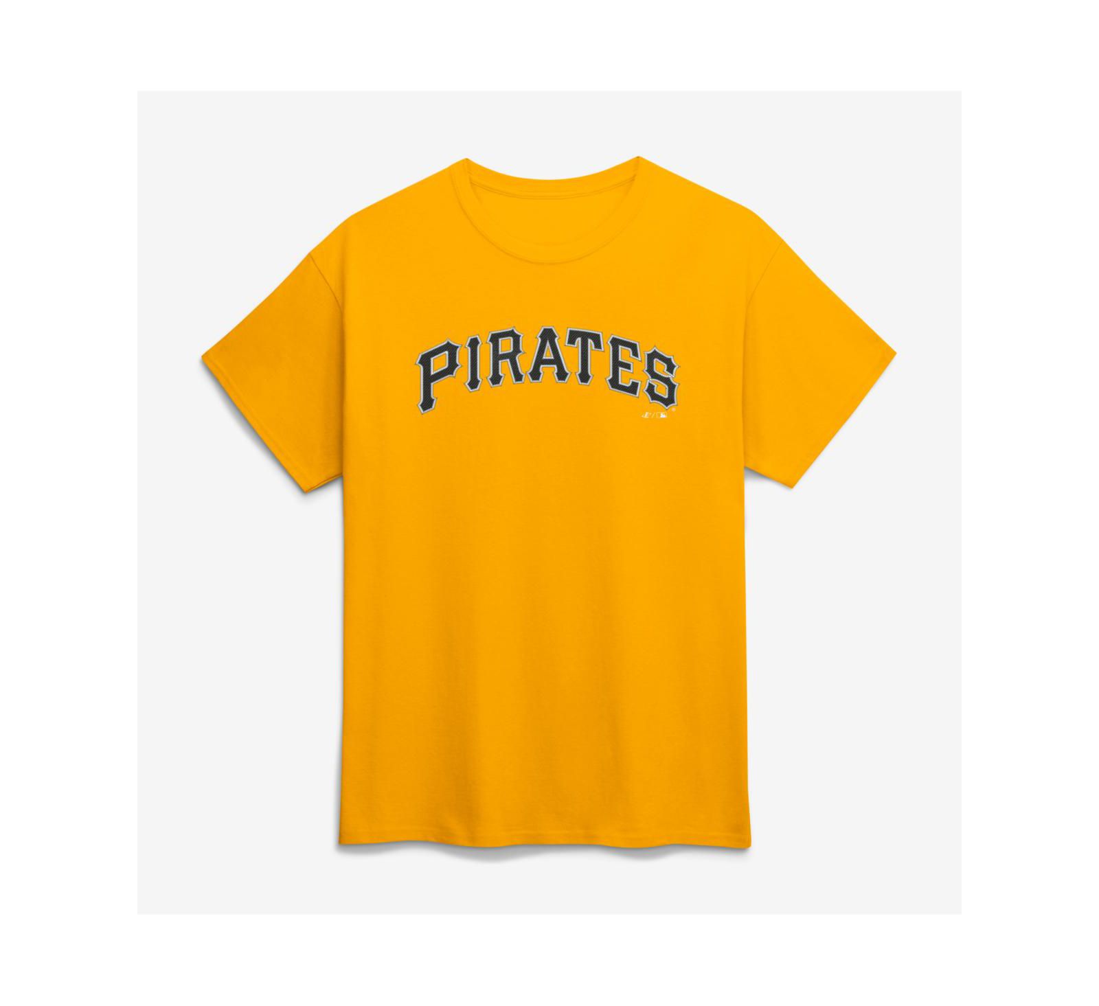 Мужская футболка Logo Athletic Gold Pittsburgh Pirates Wordmark