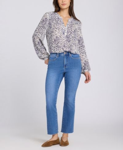 NYDJ Petite High-Rise Billie Mini Boot Jeans with Lift Tuck Technology