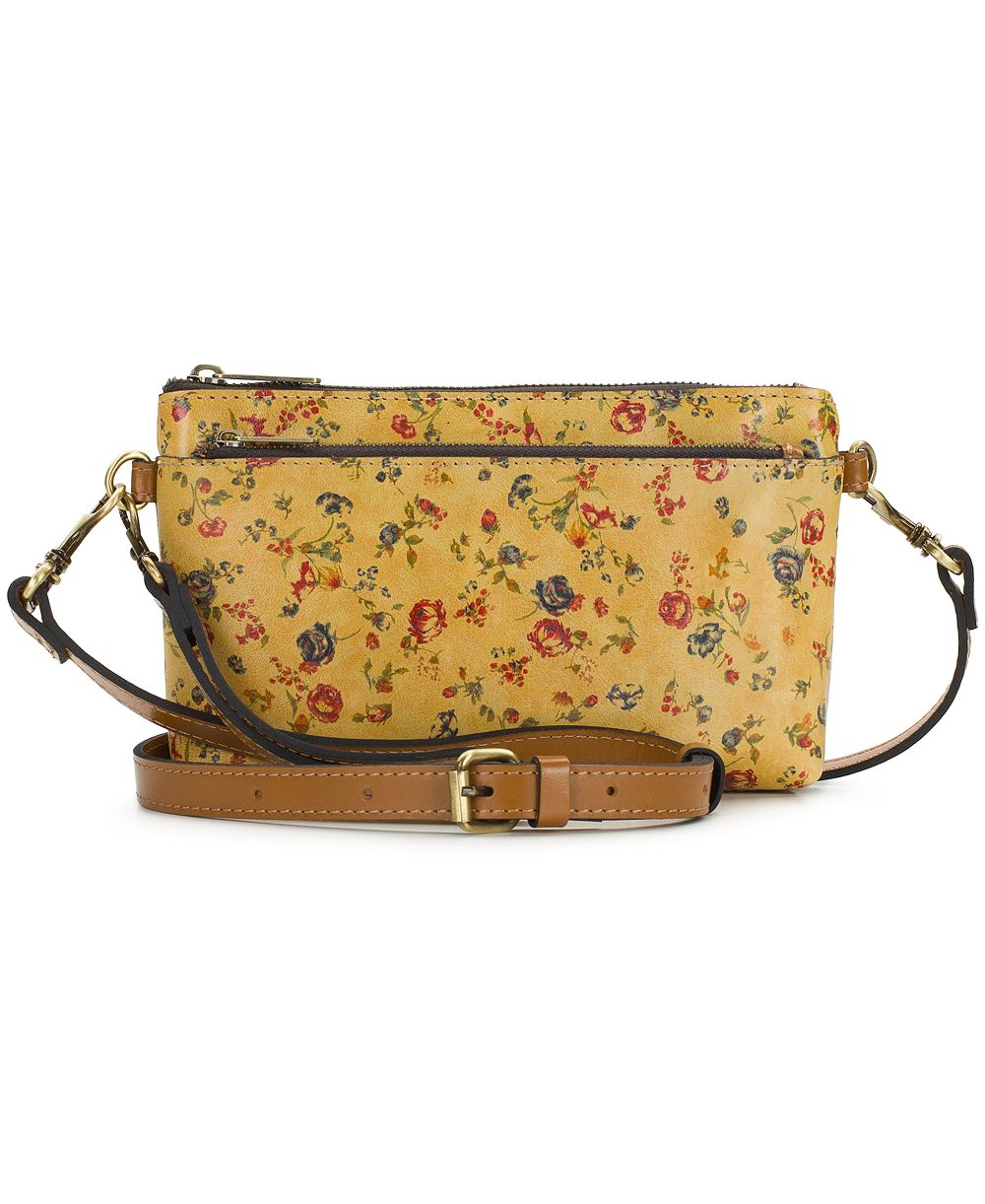 Patricia Nash Mignon Small Leather Wristlet Crossbody Handbag