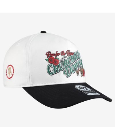 Barstool Golf x '47 Men's and Women's White Kentucky Derby Run For The Roses Churchill Downs Hitch Adjustable Hat