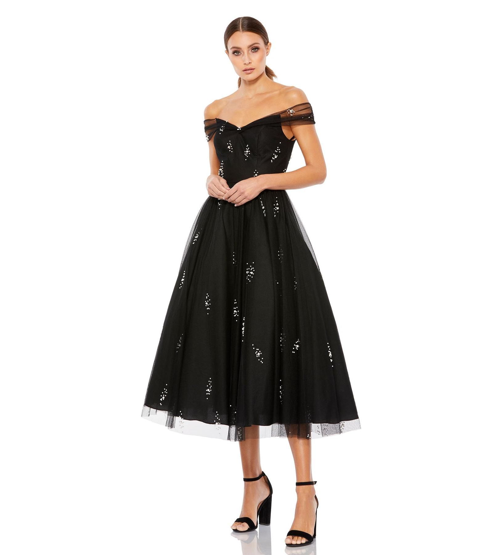 Mac Duggal Женское вечернее бальное платье из тафты с 3D цветами и длинным рукавом