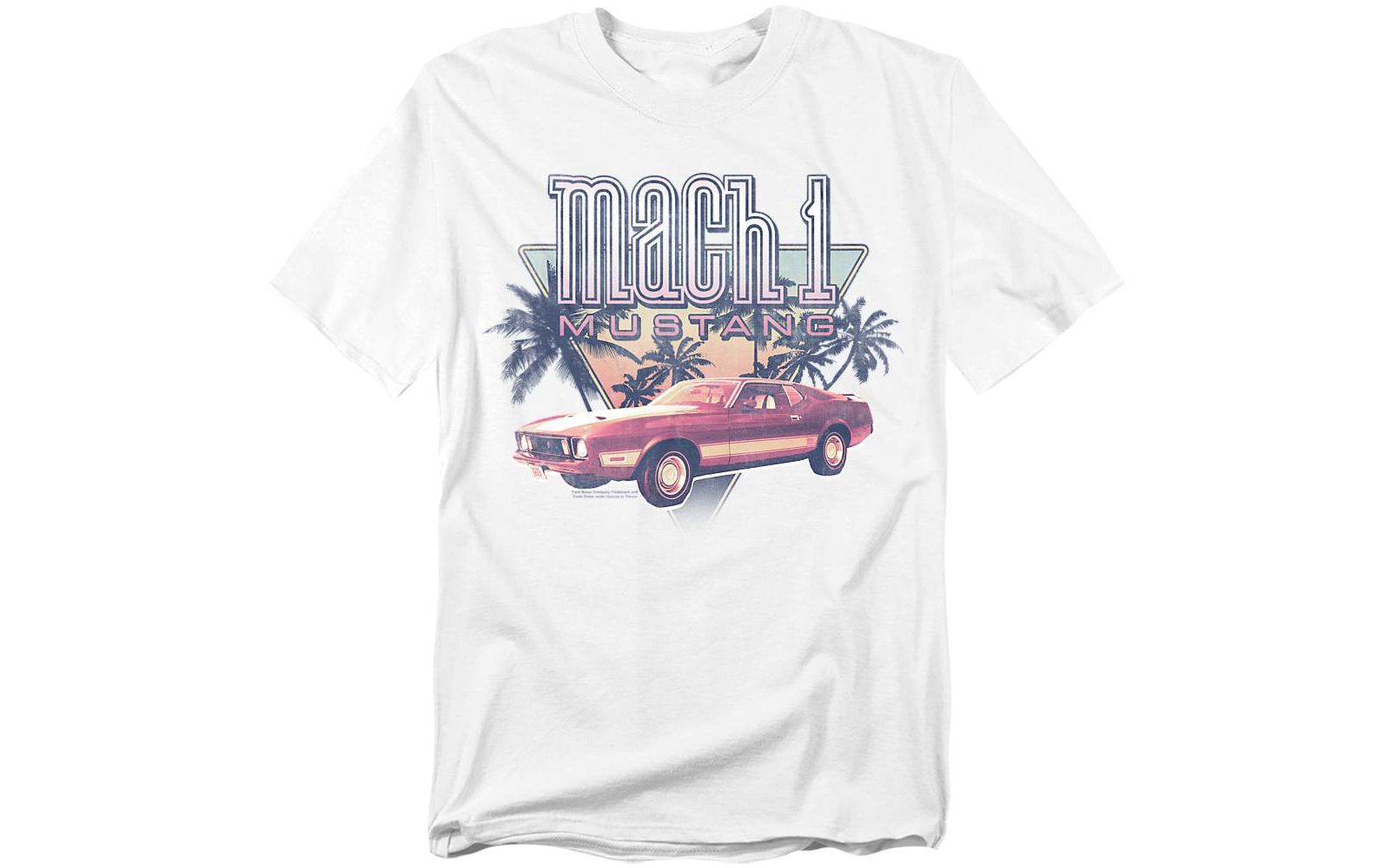 Mustang Men's Ford Mach 1 Palm Tree T-Shirt