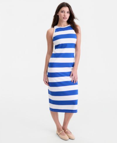 On 34th Женский Ringer-Trim Sleeveless Knit Midi Dress