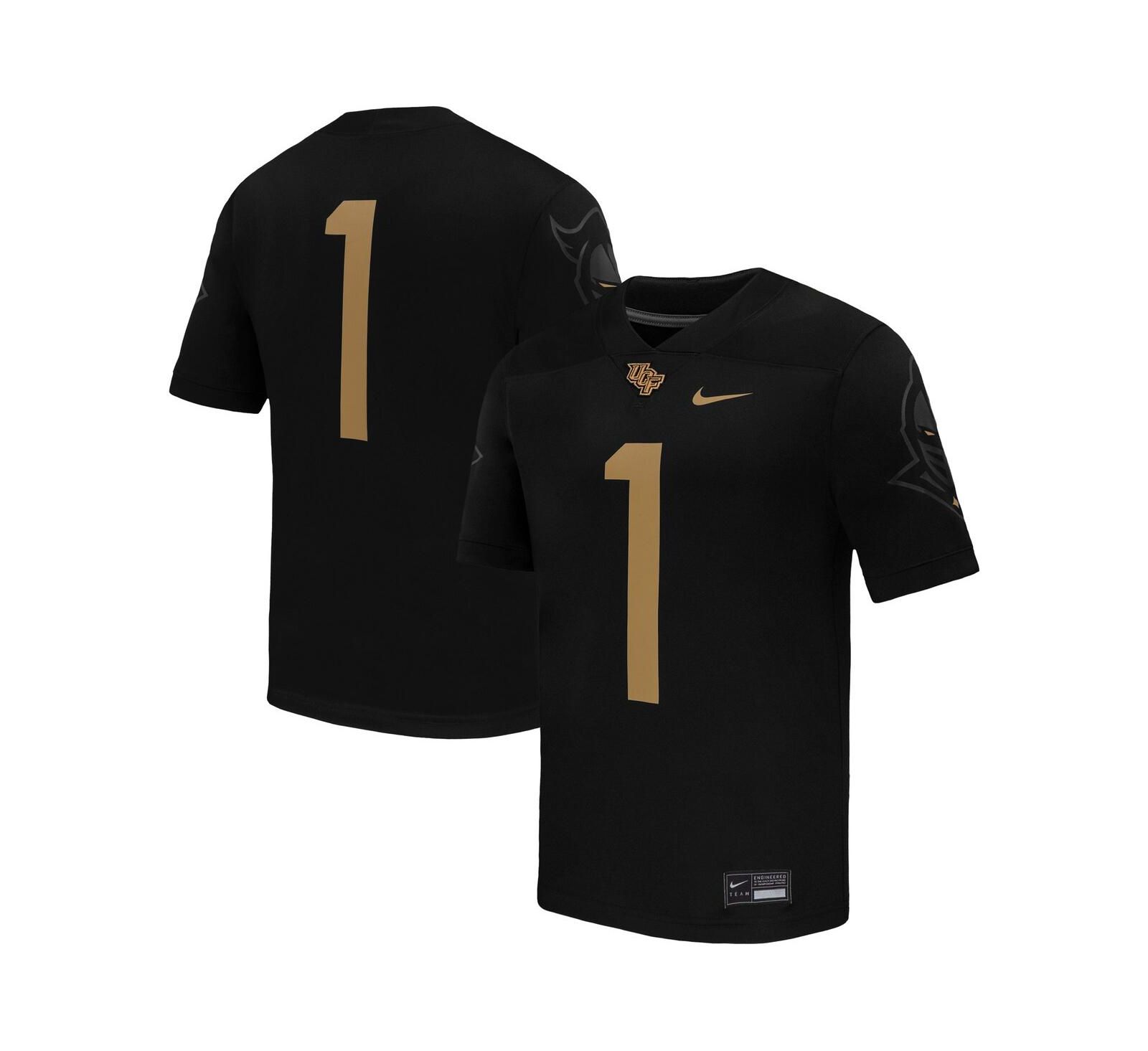 Футболка Nike Men's 1 Black UCF Knights Alternate Game Football Jersey