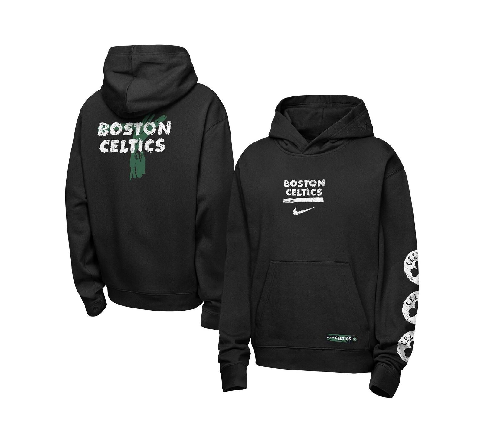 Детское худи Nike Black Boston Celtics Courtside Club Premiere