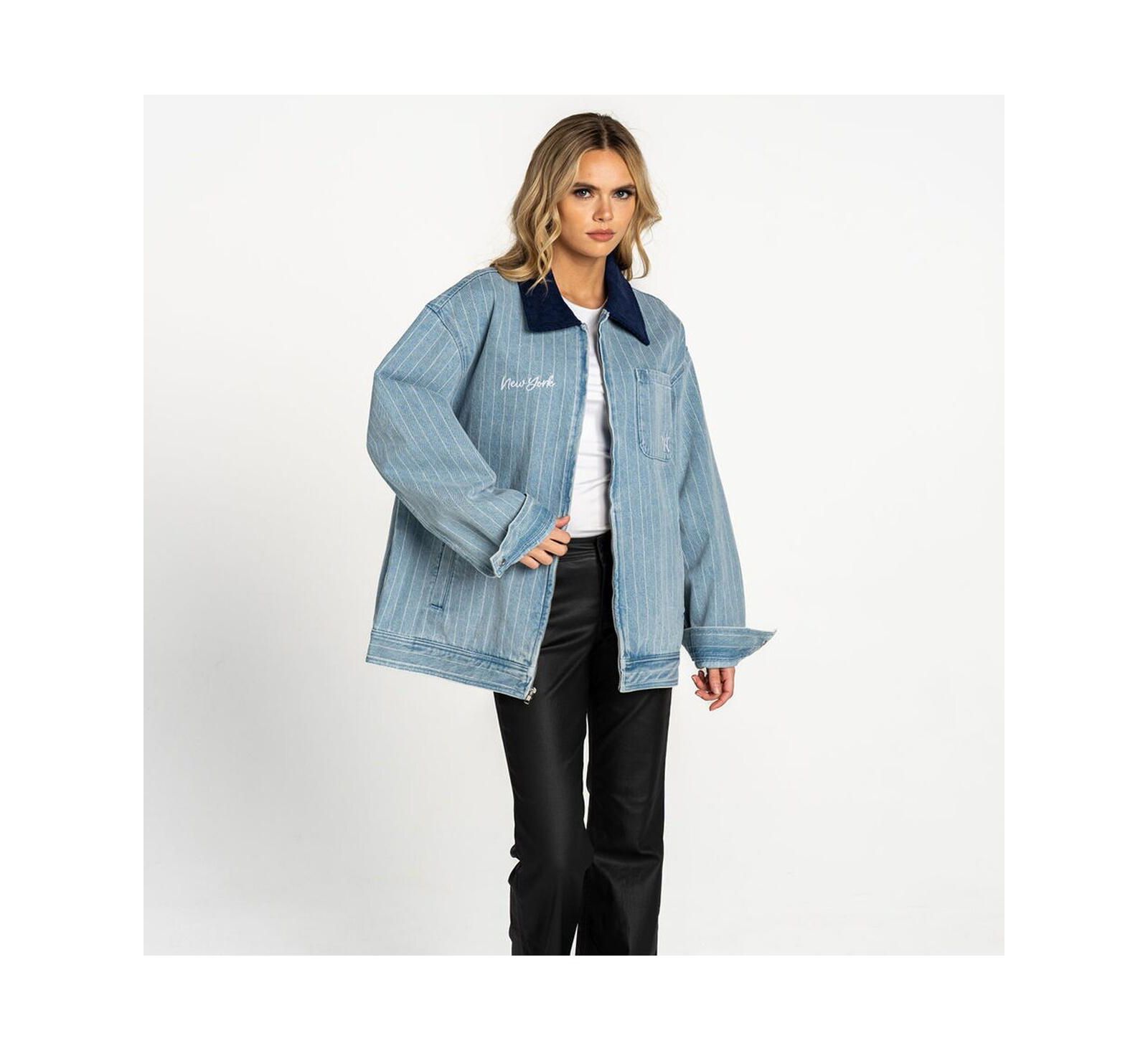 Женская джинсовая куртка The Wild Collective New York Yankees Full-Zip Mechanic