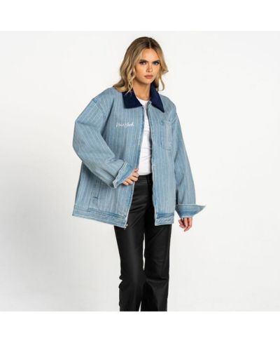Женская джинсовая куртка The Wild Collective New York Yankees Full-Zip Mechanic