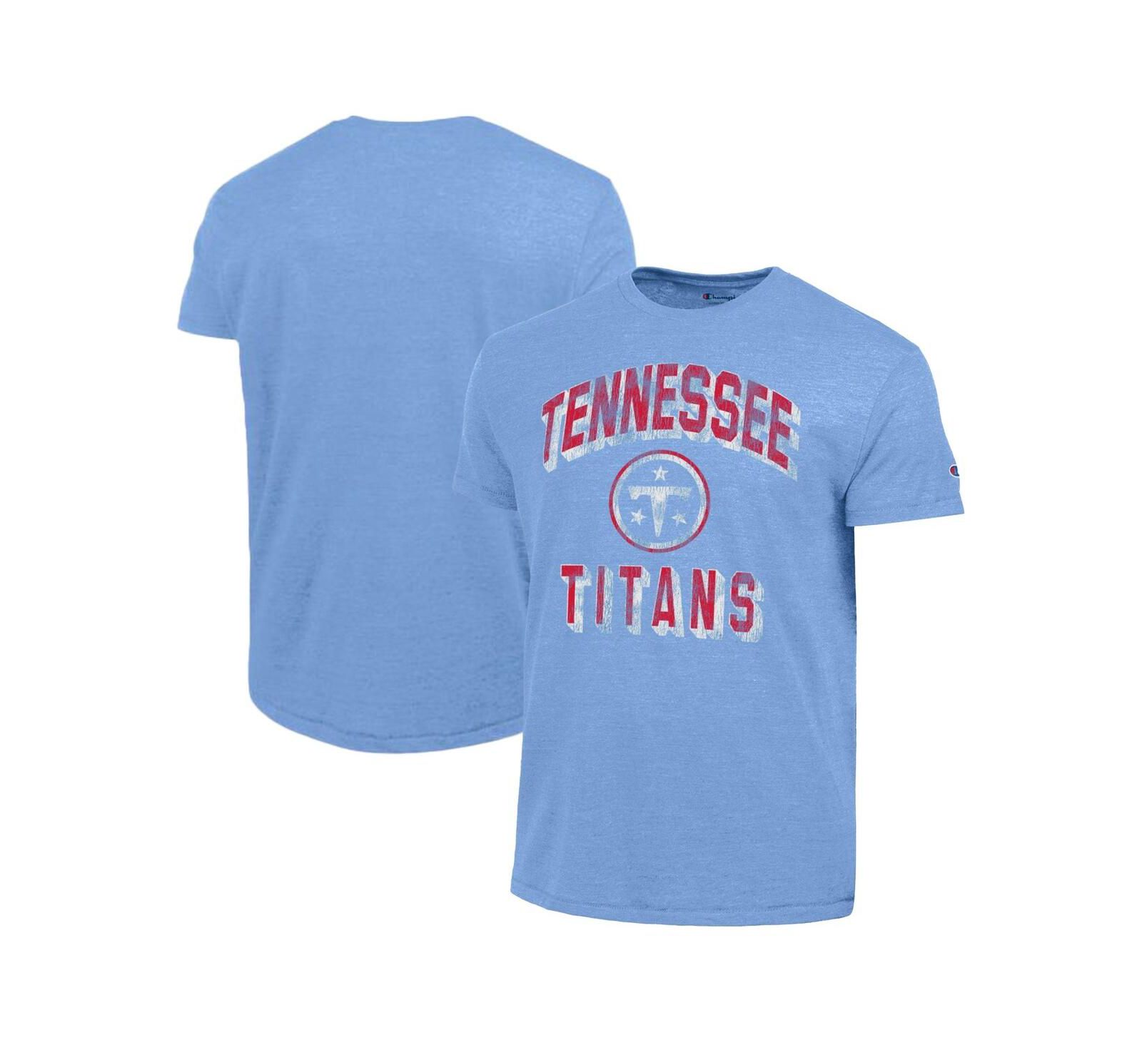 Футболка Champion Men's Light Blue Tennessee Titans Ultimate Tri-Blend