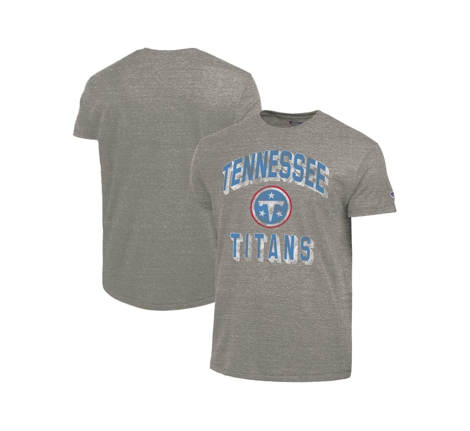 Мужская футболка Champion Tennessee Titans Ultimate Tri-Blend, угольно-серый
