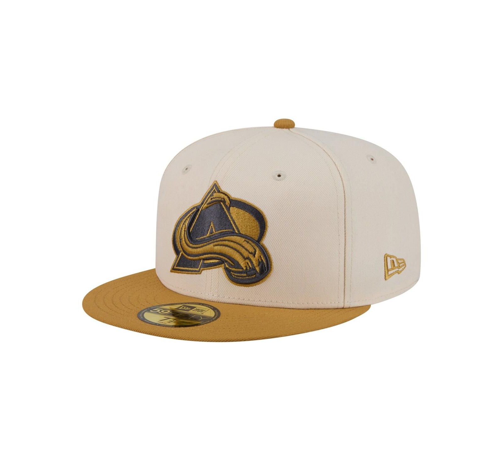 New Era Men's Cream/Tan Colorado Avalanche Colorpack Two-Tone 59FIFTY Fitted Hat