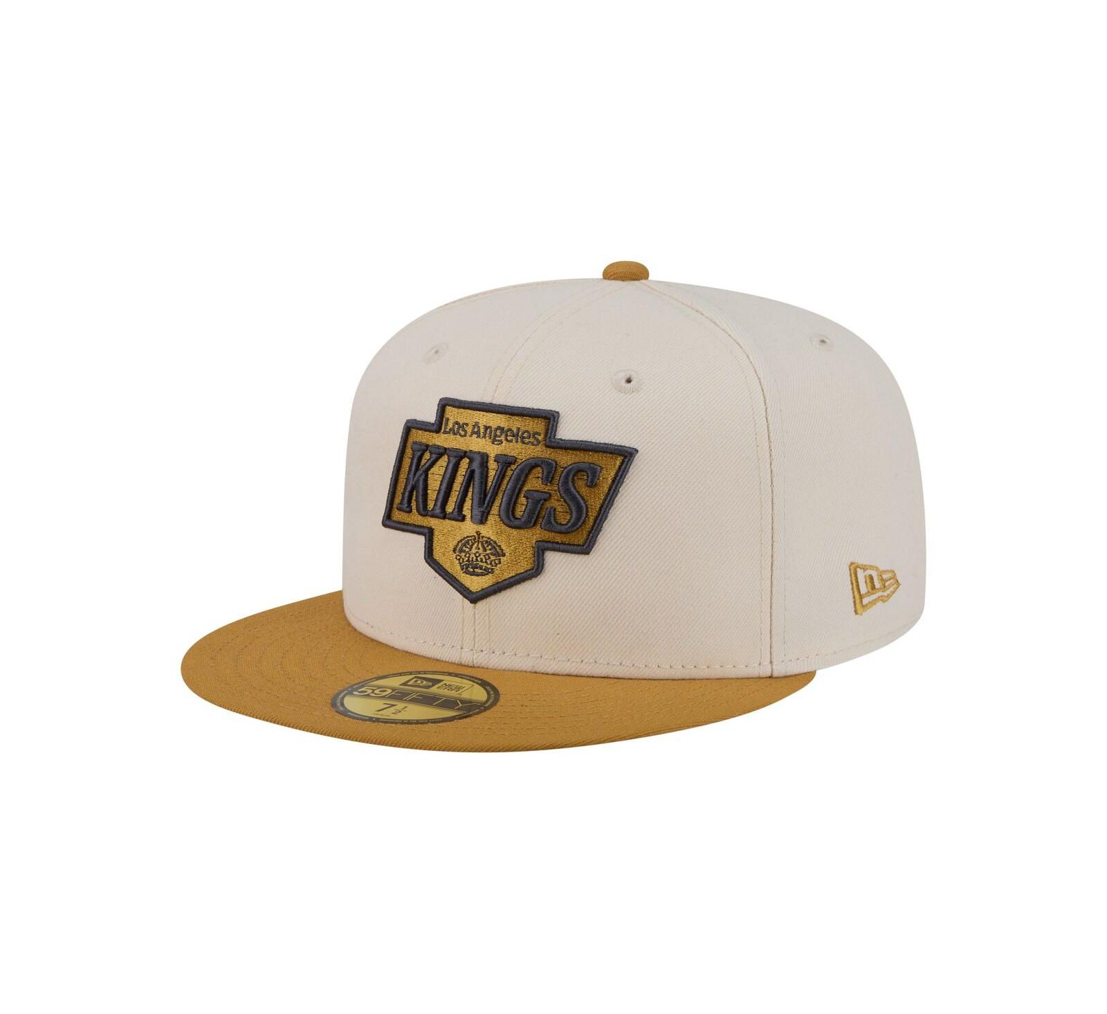 New Era Men's Cream/Tan Los Angeles Kings Colorpack Two-Tone 59FIFTY Fitted Hat