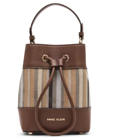 Женская мини-сумка Anne Klein Stripe Bucket Handbag