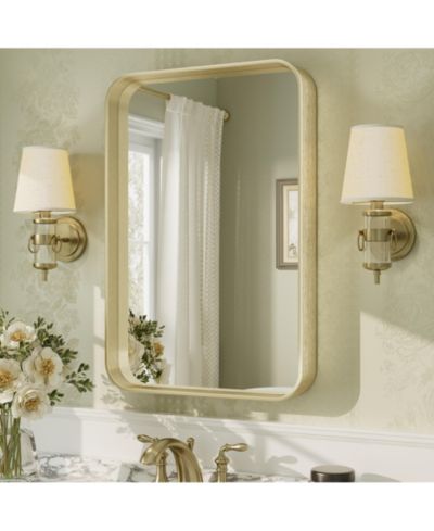 Зеркало для ванной Apmir Wall Decor в Brushed Gold