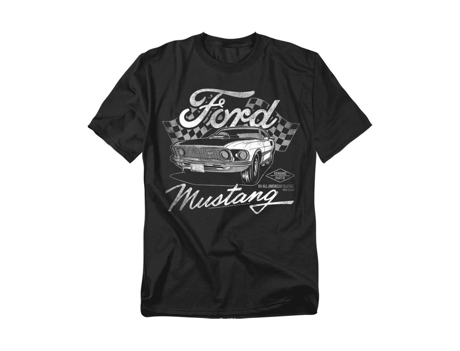 Mustang Мужская футболка Ford Flags
