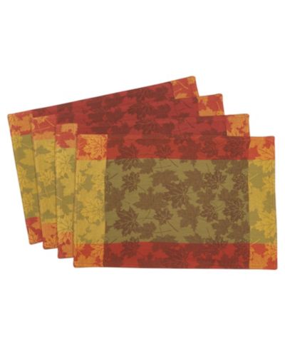Saro Lifestyle Foliage Placemats, Set of 4