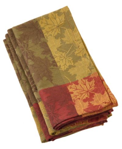 Набор салфеток Saro Lifestyle Fall Foliage Design Jacquard, 4 шт.