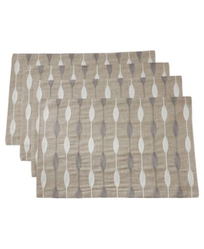 Saro Lifestyle Embroidered Design Placemats, Set of 4