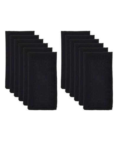 Saro Lifestyle Casual Design Everyday Table Napkins, Set of 12