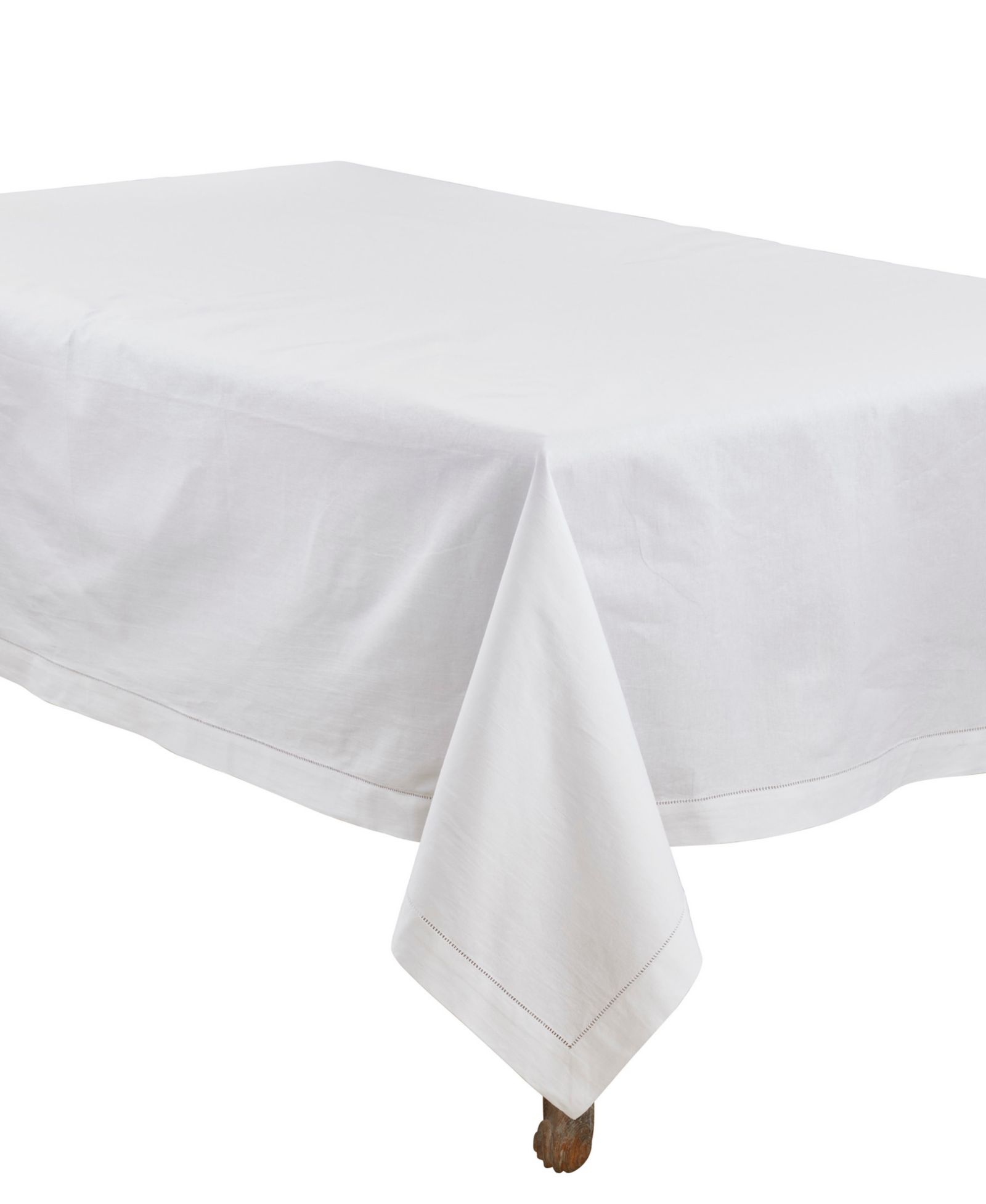 Saro Lifestyle Rochester Hemstitched Border Tablecloth, 70" x 140"