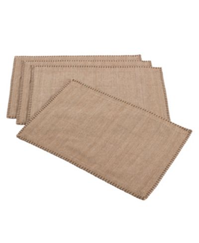 Подставки Saro Lifestyle Whip Stitched Design, Set of 4