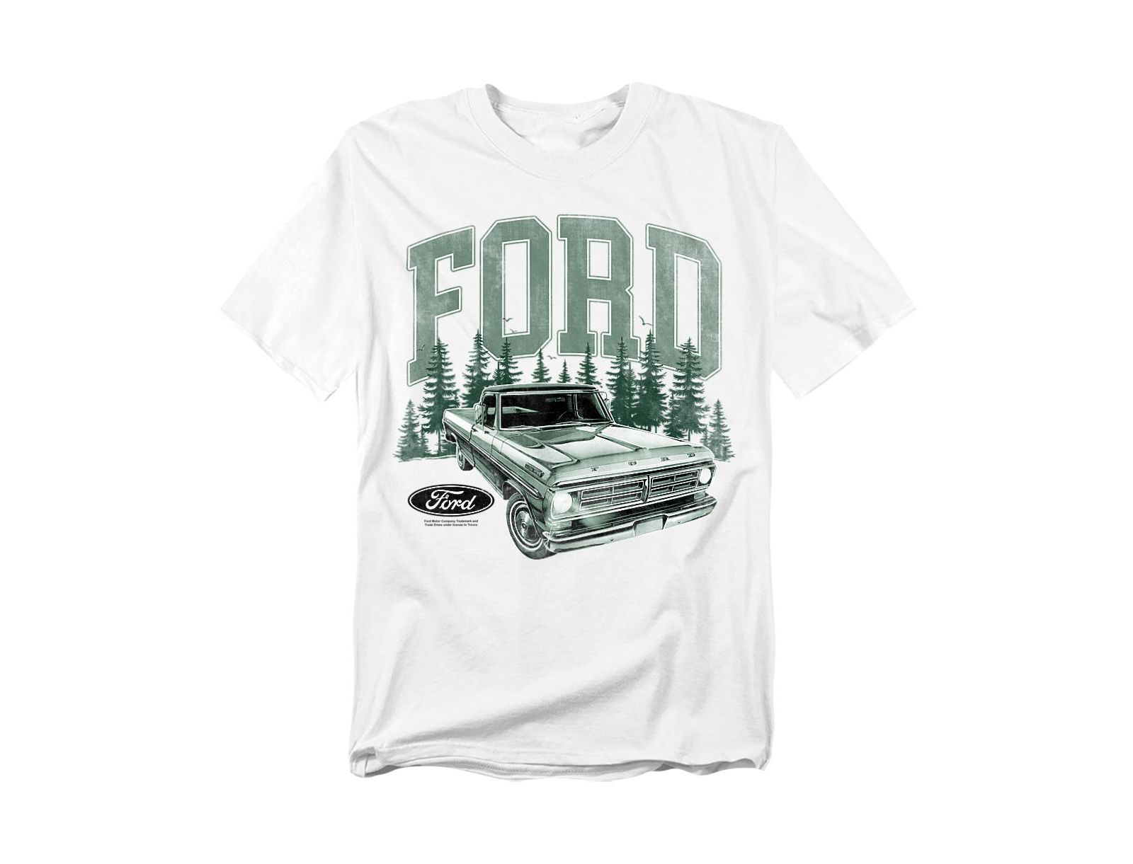 Футболка мужская Mustang Ford Trucks F150 Pickup Forest