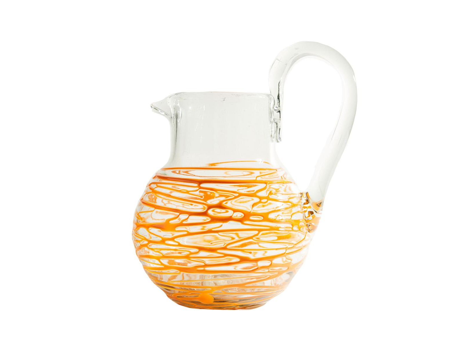 Verve Culture Handblown Glass Pitcher - Aqua
