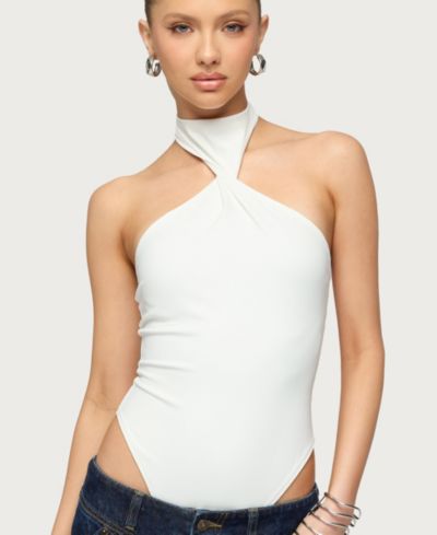 Edikted Women's Jimana Halter Neck Bodysuit