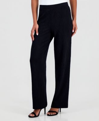 Anne Klein Women's Pull On Wide-Leg Pants