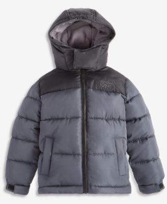 Reebok Toddler Boys' 2T-5T Hooded Puffer Jacket