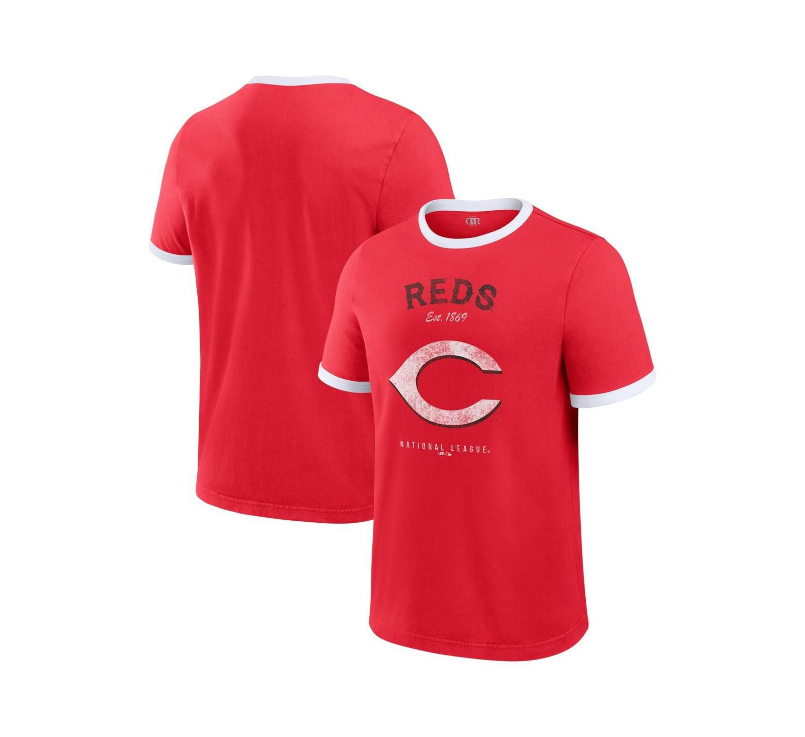 Darius Rucker Collection by Fanatics мужская футболка Cincinnati Reds Washed Ringer, красная