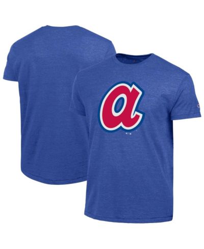 Мужская футболка Champion из трикотажной смеси с логотипом Atlanta Braves Cooperstown