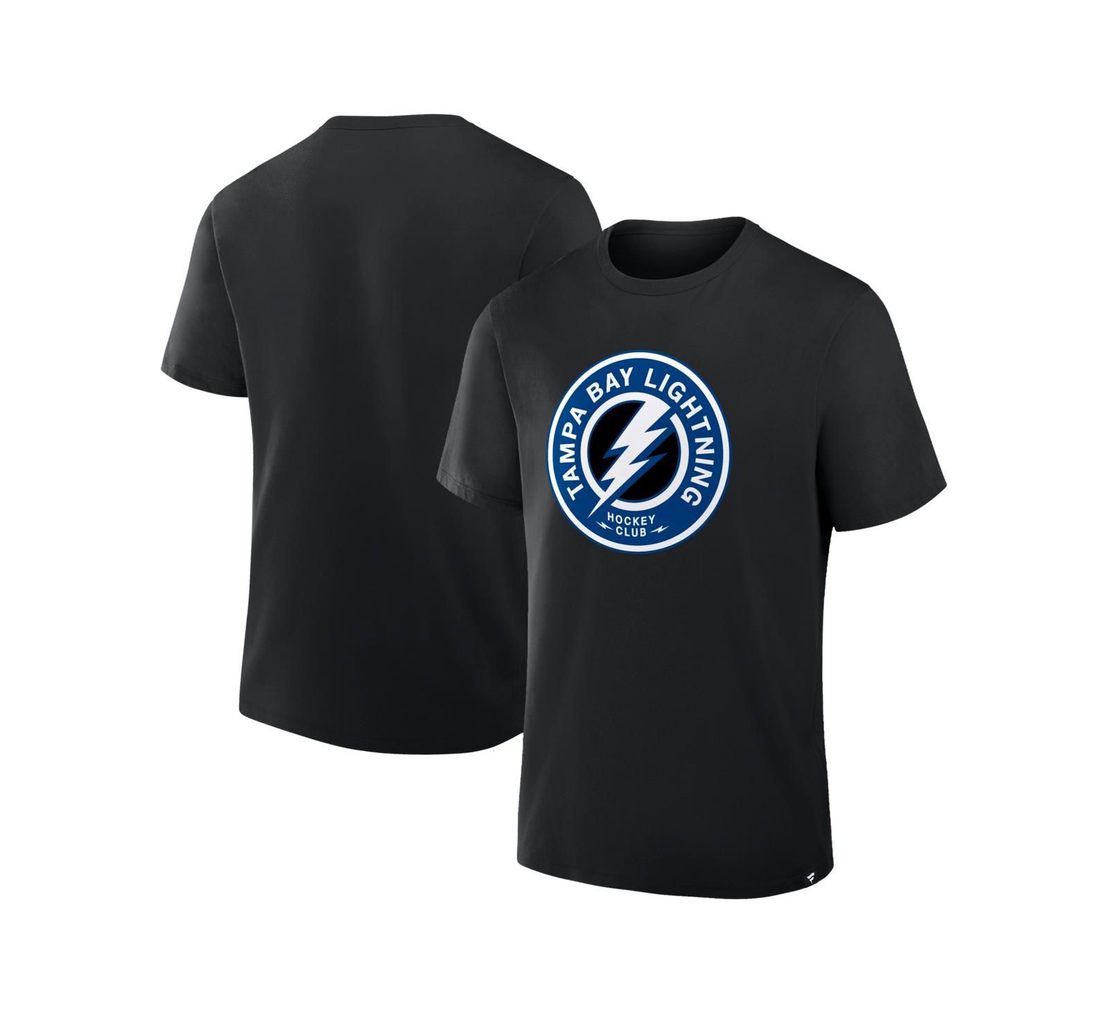 Fanatics Мужская футболка Tampa Bay Lightning Black Elevated Essential